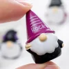 2 Pcs Halloween Gnome Figurine Gothic Miniature Gnome Ornaments Tiny Resin Wizard Gnome Statue for Garden Landscape Accessory